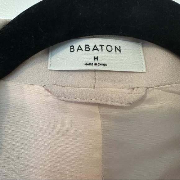 Babaton Open Front Lined Blazer Womens Medium Cream - Picture 4 of 7